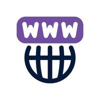 internet dual tone icon. Sleek and modern icon for websites, mobile apps, marketing materials, and corporate design. Fully scalable and ready to use. vector
