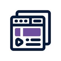 blogging dual tone icon. Sleek and modern icon for websites, mobile apps, marketing materials, and corporate design. Fully scalable and ready to use. vector