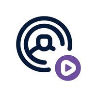 user dual tone icon. Sleek and modern icon for websites, mobile apps, marketing materials, and corporate design. Fully scalable and ready to use. vector