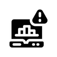 alert glyph icon. Strong and solid icon for websites, mobile interfaces, presentations, and visual branding. High quality and easy to edit. vector