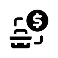 business glyph icon. Strong and solid icon for websites, mobile interfaces, presentations, and visual branding. High quality and easy to edit. vector