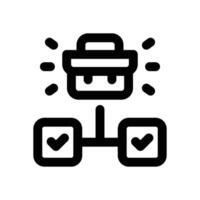 managemant line icon. Clean and minimalist icon for websites, mobile apps, presentations, and logos. Fully scalable and customizable for any project. vector