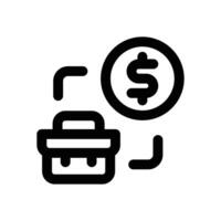 business line icon. Clean and minimalist icon for websites, mobile apps, presentations, and logos. Fully scalable and customizable for any project. vector