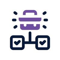 managemant dual tone icon. Sleek and modern icon for websites, mobile apps, marketing materials, and corporate design. Fully scalable and ready to use. vector