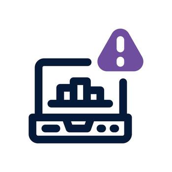 alert dual tone icon. Sleek and modern icon for websites, mobile apps, marketing materials, and corporate design. Fully scalable and ready to use. vector