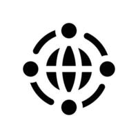 globalization glyph icon. Strong and solid icon for websites, mobile interfaces, presentations, and visual branding. High quality and easy to edit. vector