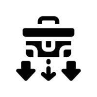 failure glyph icon. Strong and solid icon for websites, mobile interfaces, presentations, and visual branding. High quality and easy to edit. vector
