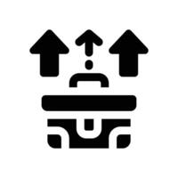 career glyph icon. Strong and solid icon for websites, mobile interfaces, presentations, and visual branding. High quality and easy to edit. vector