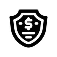 secure glyph icon. Strong and solid icon for websites, mobile interfaces, presentations, and visual branding. High quality and easy to edit. vector