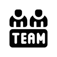 team glyph icon. Strong and solid icon for websites, mobile interfaces, presentations, and visual branding. High quality and easy to edit. vector