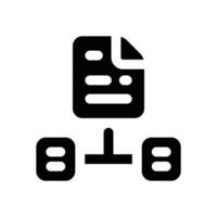 file glyph icon. Strong and solid icon for websites, mobile interfaces, presentations, and visual branding. High quality and easy to edit. vector