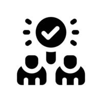 recruitment glyph icon. Strong and solid icon for websites, mobile interfaces, presentations, and visual branding. High quality and easy to edit. vector