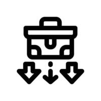 failure line icon. Clean and minimalist icon for websites, mobile apps, presentations, and logos. Fully scalable and customizable for any project. vector
