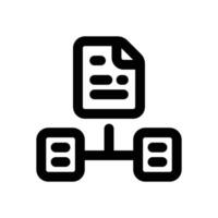 file line icon. Clean and minimalist icon for websites, mobile apps, presentations, and logos. Fully scalable and customizable for any project. vector