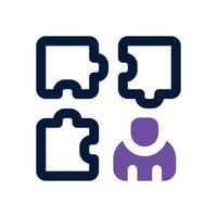 skill dual tone icon. Sleek and modern icon for websites, mobile apps, marketing materials, and corporate design. Fully scalable and ready to use. vector