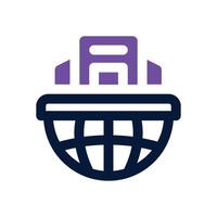 company dual tone icon. Sleek and modern icon for websites, mobile apps, marketing materials, and corporate design. Fully scalable and ready to use. vector