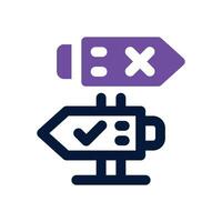 choice dual tone icon. Sleek and modern icon for websites, mobile apps, marketing materials, and corporate design. Fully scalable and ready to use. vector