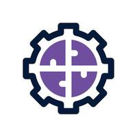 task planning dual tone icon. Sleek and modern icon for websites, mobile apps, marketing materials, and corporate design. Fully scalable and ready to use. vector