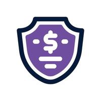 secure dual tone icon. Sleek and modern icon for websites, mobile apps, marketing materials, and corporate design. Fully scalable and ready to use. vector