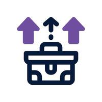 career dual tone icon. Sleek and modern icon for websites, mobile apps, marketing materials, and corporate design. Fully scalable and ready to use. vector