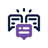 chat dual tone icon. Sleek and modern icon for websites, mobile apps, marketing materials, and corporate design. Fully scalable and ready to use. vector