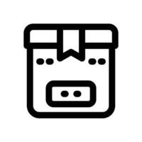 box line icon. Clean and minimalist icon for websites, mobile apps, presentations, and logos. Fully scalable and customizable for any project. vector