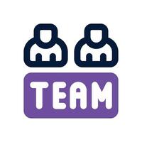 team dual tone icon. Sleek and modern icon for websites, mobile apps, marketing materials, and corporate design. Fully scalable and ready to use. vector