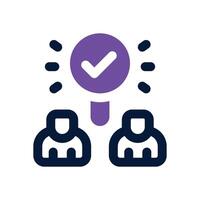 recruitment dual tone icon. Sleek and modern icon for websites, mobile apps, marketing materials, and corporate design. Fully scalable and ready to use. vector