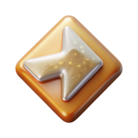 vibrant rustic Back Arrow Navigation Icon Isolated for Websites high resolution png