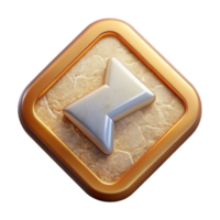 beautiful creative Back Arrow Ui Icon Isolated for Website Navigation exclusive png