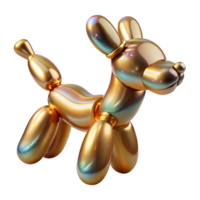 wonderful abstract Balloon Animal Dog Twisted Shape Isolated genuine png