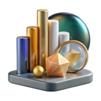 stunning modern Bar Graph Data Representation Transparent for Business Reports png