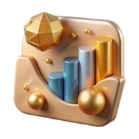serene contemporary Big Data Analytics Visualization Chart Transparent for Reports authentic png