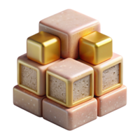 elegant modern Building Blocks Toy Isolated for Early Childhood Development authentic png