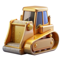 elegant abstract Bulldozer Icon Earthmoving Isolated for Engineering Projects high quality png