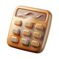 vibrant rustic Calculator Icon Isolated Cutout for Mathematics original png