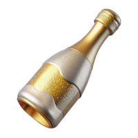 magnificent traditional Champagne Bottle Sparkling Wine Celebration Transparent for New Years Eve high resolution png
