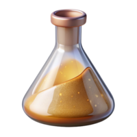 dramatic traditional Chemistry Beaker Icon Experiment Cutout for Laboratory Graphics high resolution png