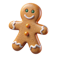 extraordinary classic Christmas Gingerbread Man Cookie Isolated for Holiday Baking authentic png
