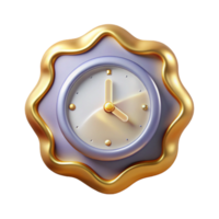 elegant rustic Clean Clock Time Icon Transparent for Scheduling Apps professional png