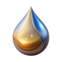 wonderful classic Clean Water Drop Icon Isolated for Hydration Projects high quality png
