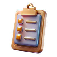 elegant classic Clipboard Checklist Tasks Isolated for Project Management high quality png