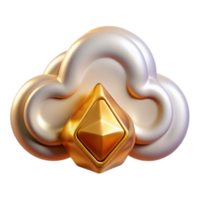 dramatic modern Cloud Computing Data Storage Icon Cutout for It Infrastructure high quality png