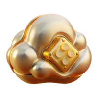 serene creative Cloud Computing Icon Data Storage Cutout for Technology Resources genuine png