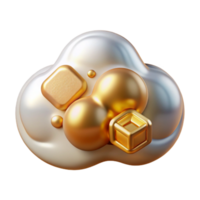 magnificent abstract Cloud Computing Icon Isolated for Data Storage or Cloud Services high resolution png