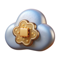 beautiful creative Cloud Computing Icon Isolated for Data Storage or Cloud Services authentic png