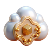 extraordinary artistic Cloud Computing Storage Icon Isolated for Network Diagrams high resolution png