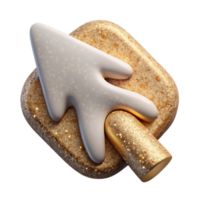 dramatic vintage Computer Mouse Cursor Click Icon Cutout for Ui professional png