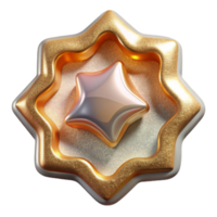 dramatic artistic Cookie Cutter Shapes gold Cutout for Baking Projects professional png