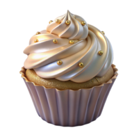 impressive vintage Cupcake Vanilla Frosting Dessert Isolated for Party Invitations authentic png